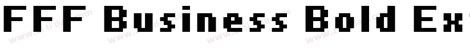 FFF Business Bold Extended字体转换